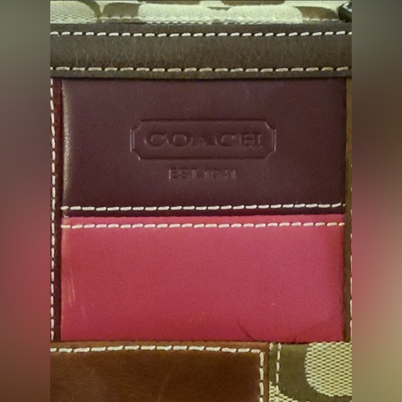 Coach Legacy Limited Edition Holiday Patchwork Leather Tote Bag #10437 - Picture 2 of 11